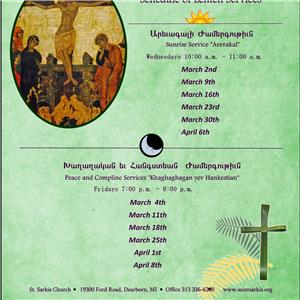Lenten Peace & Compline Service "Khaghaghagan yev Hankestian"
