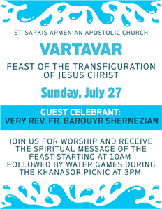 Feast of the Transfiguration - Vartavar