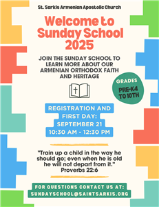 Sunday School - Registration