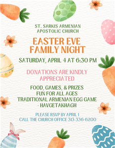 Easter Eve Family Night