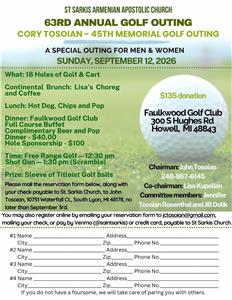 Annual Tosoian Golf Outing